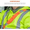 imageErgodyne GloWear 8004 High Vis Safety Seat Belt Cover for Seatbelt Compliance Reflective Accents for Enhanced Visibility OrangeOrange