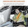 imageErgodyne GloWear 8004 High Vis Safety Seat Belt Cover for Seatbelt Compliance Reflective Accents for Enhanced Visibility OrangeOrange