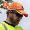 imageErgodyne Standard High Vis Baseball Hat Breathable Mesh Paneling Reflective TrimOrange