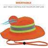 imageErgodyne unisex adult Hivis Ranger Sun Hat Lime LargeXLarge USOrange