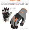 imageProFlex 710 Heavy Duty Work Gloves High Visibility Reinforced Fingertips and Palm17044