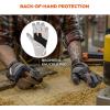 imageProFlex 710 Heavy Duty Work Gloves High Visibility Reinforced Fingertips and PalmGray