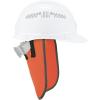 imageErgodyne  29063 GloWear 8006 High Visibility Hard Hat Neck Shade with Reflective Binding Lime 1 Count Pack of 1Orange