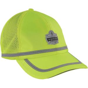imageErgodyne mens High Visibility Reflective Hat Cap Lime One Size US