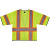 imageErgodyne unisex adult Twotone Hivis Class 3 Two Tone Hi Vis Surveyor Vest Zipper Lime LargeXLarge USLime
