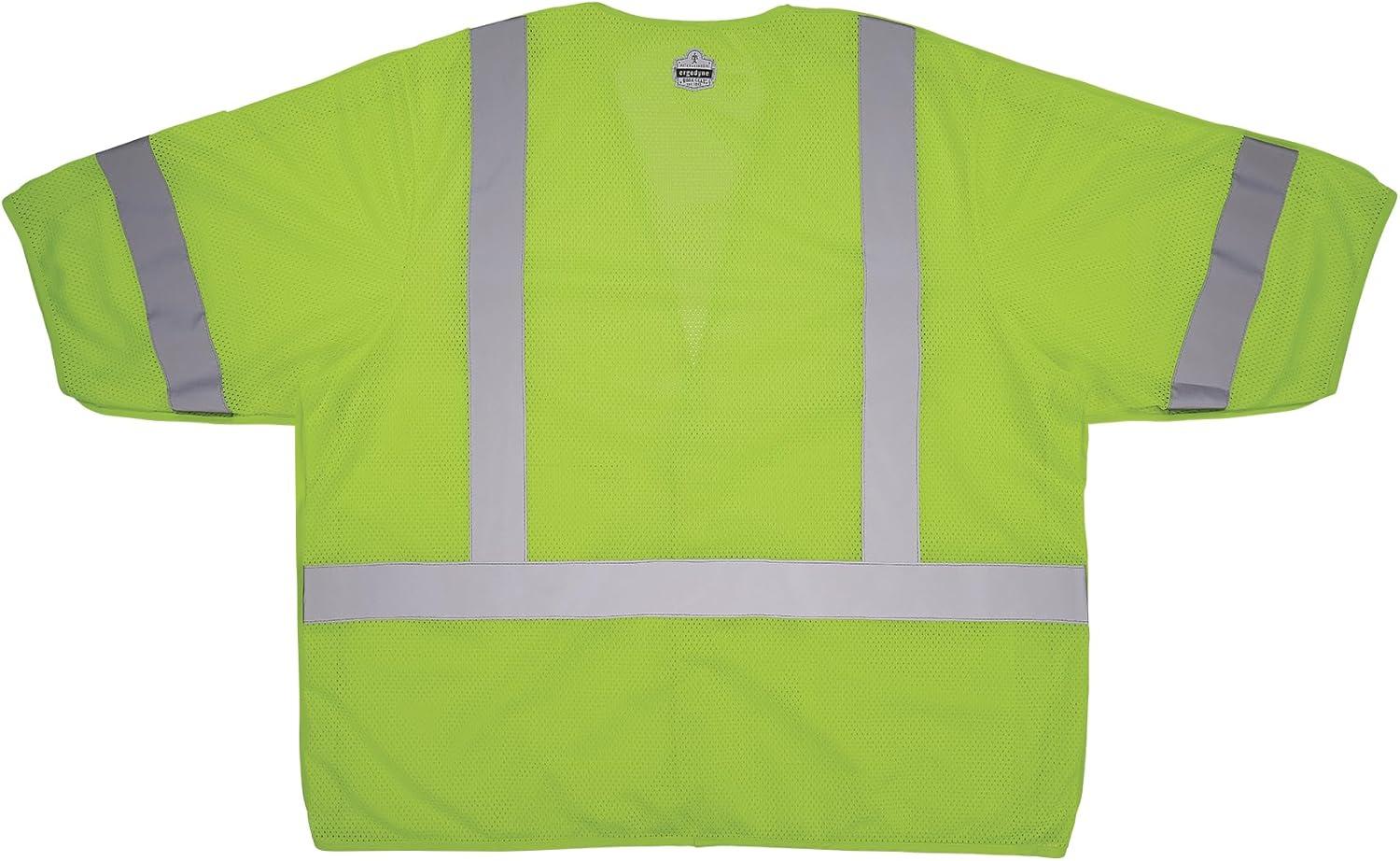 imageErgodyne GloWear 8315BA Class 3 Tear Away Safety Vest Hi Vis Mesh Reflective Hook ampamp LoopSmallMedium