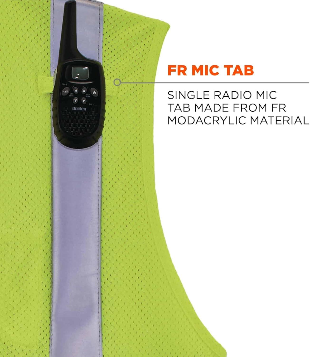 imageErgodyne Safety Type R Class 2 FR Modacrylic Vest Lime LargeXLarge US4XLarge5XLarge