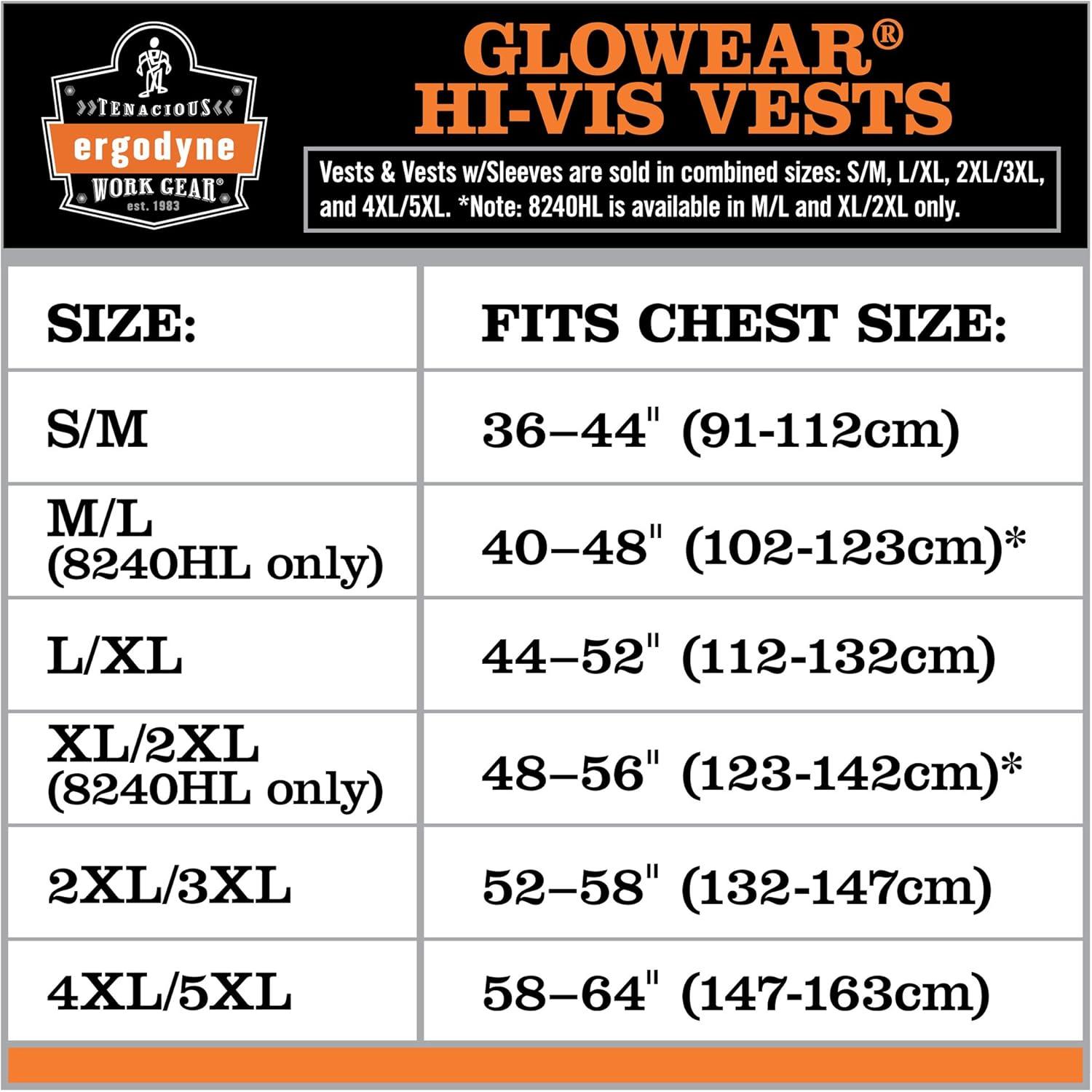 imageErgodyne Safety Type R Class 2 FR Modacrylic Vest Lime LargeXLarge USSmallMedium