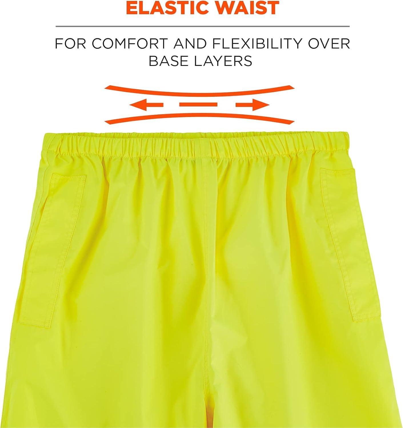 imageErgodyne Standard Class E Lightweight Hivis Rain PantsLime
