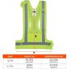 imageErgodyne GloWear 8142BA Breakaway Hi Vis Mesh Safety Vest Type O Class 1 Front PocketLime