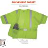 imageErgodyne GloWear 8315BA Class 3 Tear Away Safety Vest Hi Vis Mesh Reflective Hook ampamp LoopLargeXLarge
