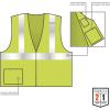 imageErgodyne unisexadult Glowear 8217ba Breakaway Mesh Hivis Safety Vest  Type R Class 2Lime