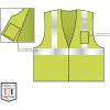 imageErgodyne unisexadult Glowear 8256z Selfextinguishing Hivis Safety Vest  Type R Class 2 ZipperClass 2 SelfExtinguishingLime
