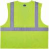imageErgodyne unisexadult Glowear 8256z Selfextinguishing Hivis Safety Vest  Type R Class 2 ZipperClass 2 SelfExtinguishingLime