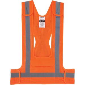 imageErgodyne GloWear 8142BA Breakaway Hi Vis Mesh Safety Vest Type O Class 1 Front PocketOrange