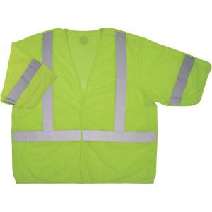 imageErgodyne GloWear 8315BA Class 3 Tear Away Safety Vest Hi Vis Mesh Reflective Hook ampamp LoopXXLarge3XLarge
