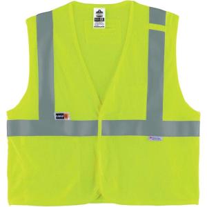 imageErgodyne Safety Type R Class 2 FR Modacrylic Vest Lime LargeXLarge US4XLarge5XLarge