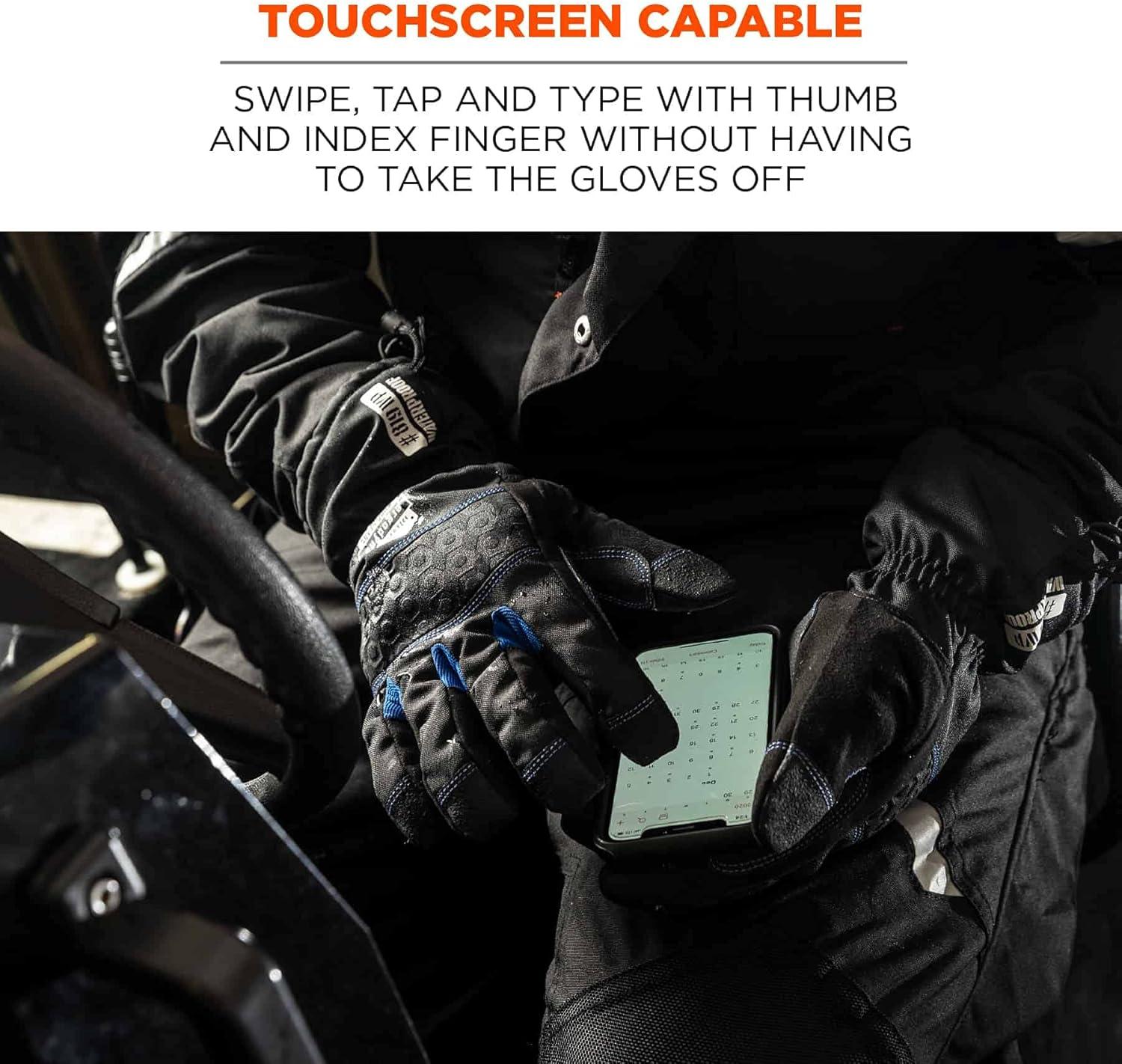 imageErgodyne ProFlex 819WP Extreme Thermal Waterproof Winter Gloves Black Extra LargeLarge