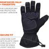 imageErgodyne ProFlex 819WP Extreme Thermal Waterproof Winter Gloves Black Extra LargeSmall