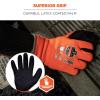 imageErgodyne unisex adult Coated Lightweight Winter Gloves Orange XLarge Pack of 1 US