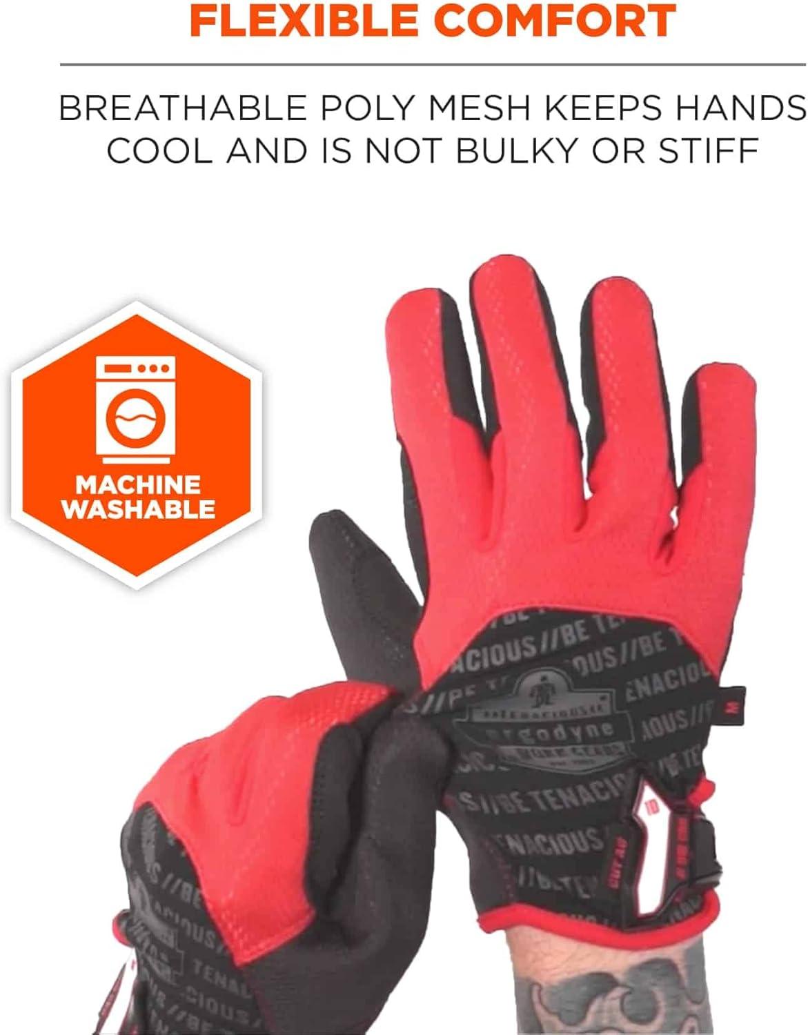 imageErgodyne ProFlex 812CR6 Work Glove Cut Resistant Cut Level Protection A6 XLarge BlackLarge
