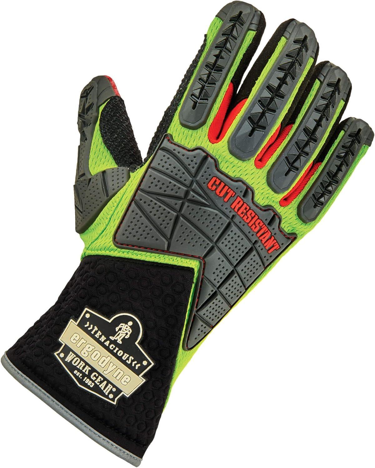 imageErgodyne ProFlex 925CR Cut Resistant Work Gloves with Back Hand Protection 2XLLime