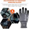 imageErgodyne ProFlex 7061 Cut Resistant Gloves ANSIISEA 1052016 A6 PU Coated Palm 21g Touchscreen CapableMedium