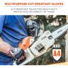 imageErgodyne ProFlex 710CR Cut Resistant Work Gloves Level 4 CR Protection on Palm GreyBlack Small2XLarge