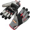 imageErgodyne ProFlex 710CR Cut Resistant Work Gloves Level 4 CR Protection on Palm GreyBlack SmallSmall