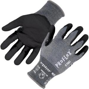 imageErgodyne ProFlex 7061 Cut Resistant Gloves ANSIISEA 1052016 A6 PU Coated Palm 21g Touchscreen Capable2XLarge