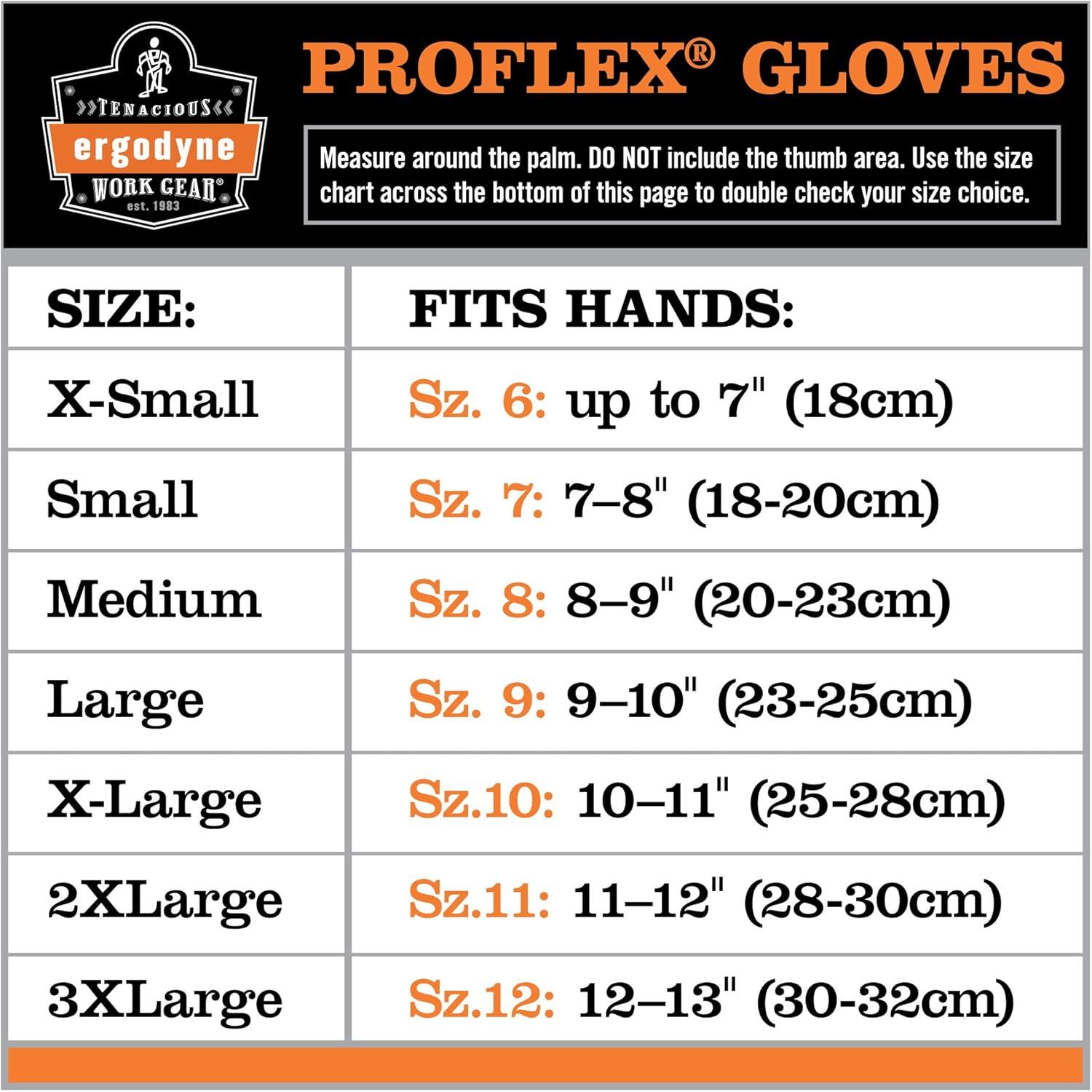 imageErgodyne ProFlex 9000 Certified Lightweight AntiVibration Work Glove Large BlackLarge Pack of 1