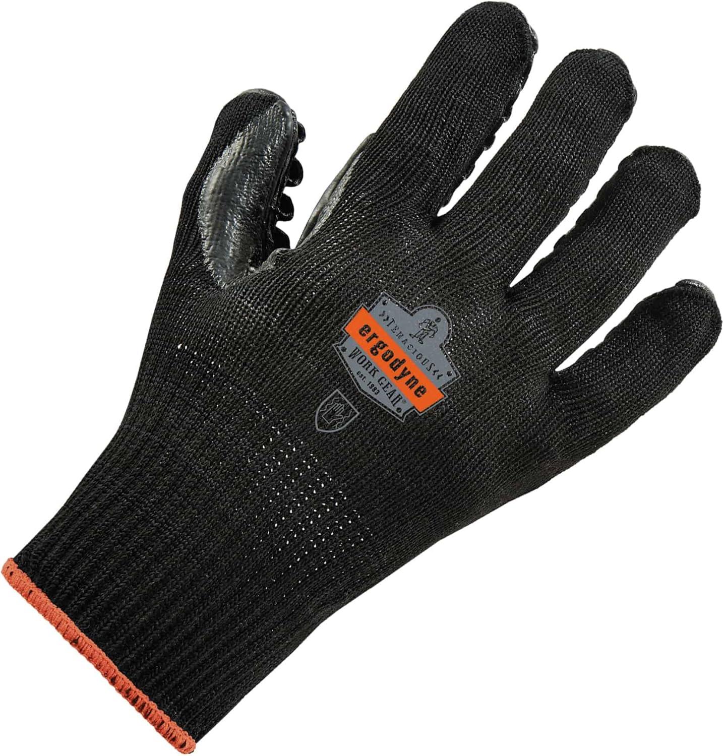 imageErgodyne ProFlex 9003 Certified Lightweight AntiVibration Work Gloves Black LargeBlack