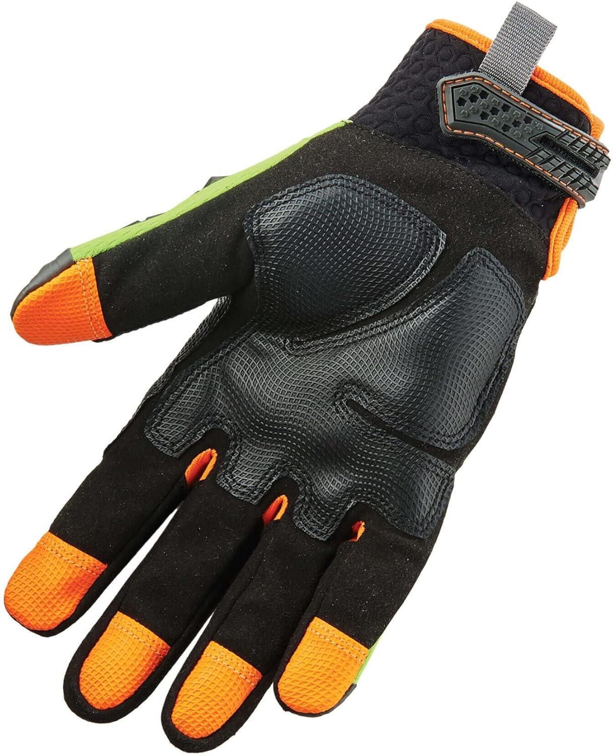 imageErgodyne ProFlex 924 Impact Reducing Work Gloves with Back Hand Protection Large  LimeLarge