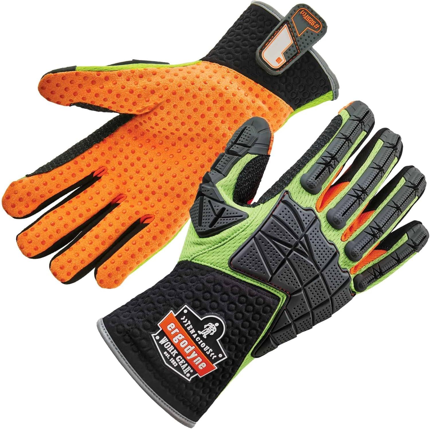 imageErgodyne Work Gloves Back of Hand Protection Abrasion Resistant Gripping Palm ProFlex XL2XLarge