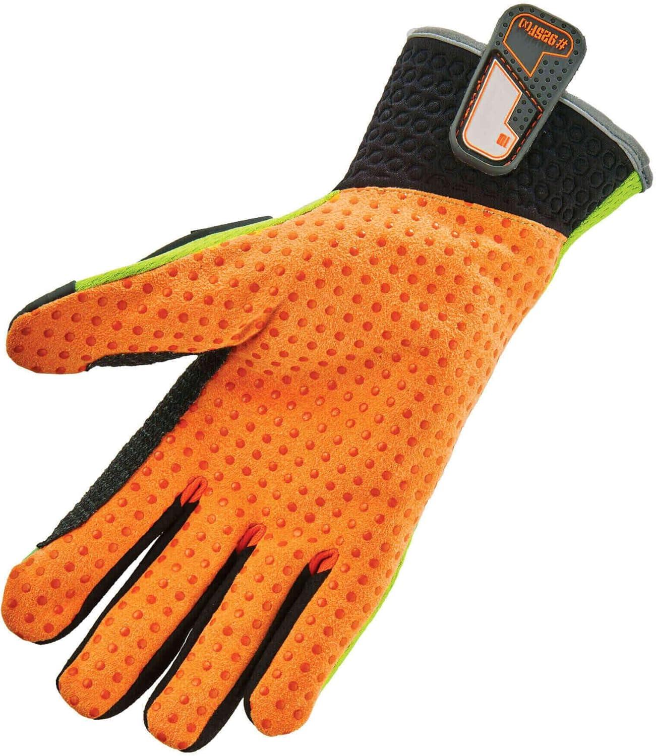 imageErgodyne Work Gloves Back of Hand Protection Abrasion Resistant Gripping Palm ProFlex XLSmall