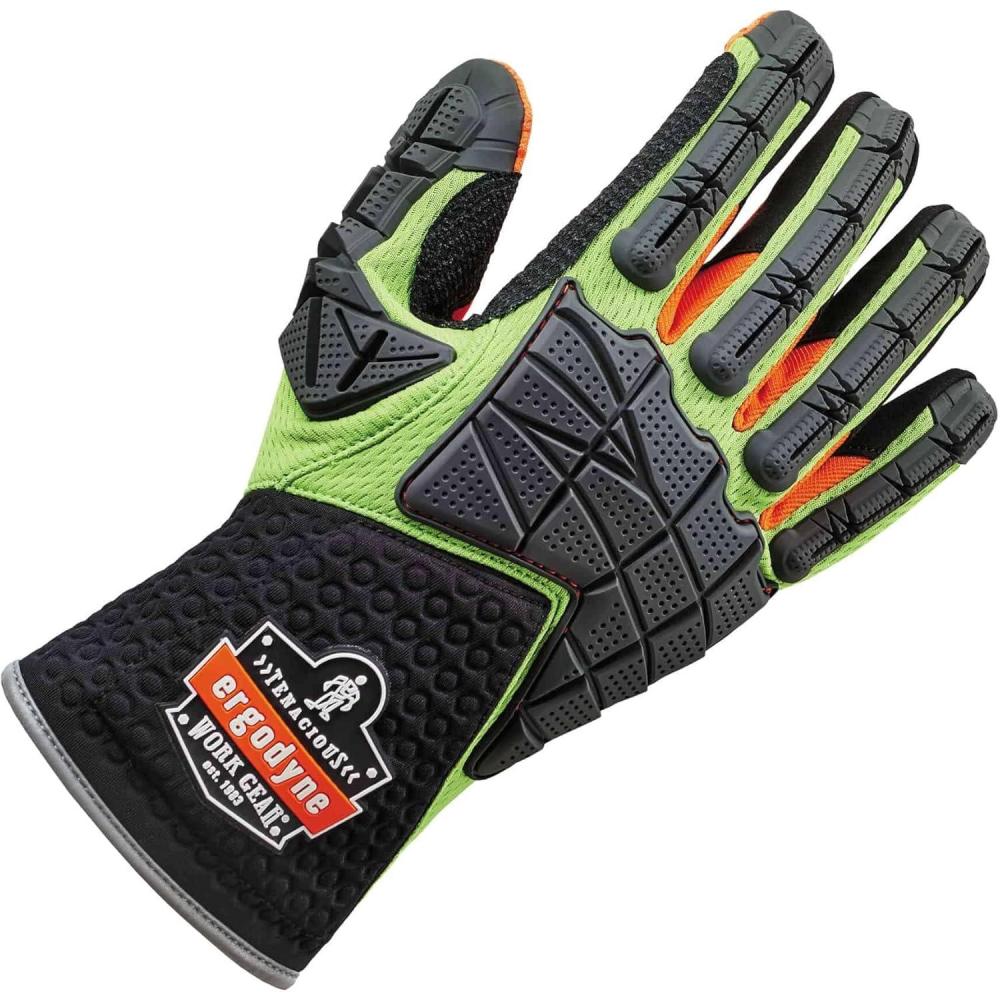 imageErgodyne Work Gloves Back of Hand Protection Abrasion Resistant Gripping Palm ProFlex XLExtra Large