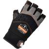 imageErgodyne ProFlex 900 Impact Protection Work Gloves Padded Palm HalfFinger LargeBlackMedium