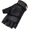 imageErgodyne ProFlex 900 Impact Protection Work Gloves Padded Palm HalfFinger LargeBlackSmall