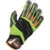 imageErgodyne ProFlex 924 Impact Reducing Work Gloves with Back Hand Protection Large  LimeLarge