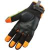 imageErgodyne ProFlex 924 Impact Reducing Work Gloves with Back Hand Protection Large  LimeLarge