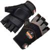 imageErgodyne ProFlex 900 Impact Protection Work Gloves Padded Palm HalfFinger LargeBlackExtra Large
