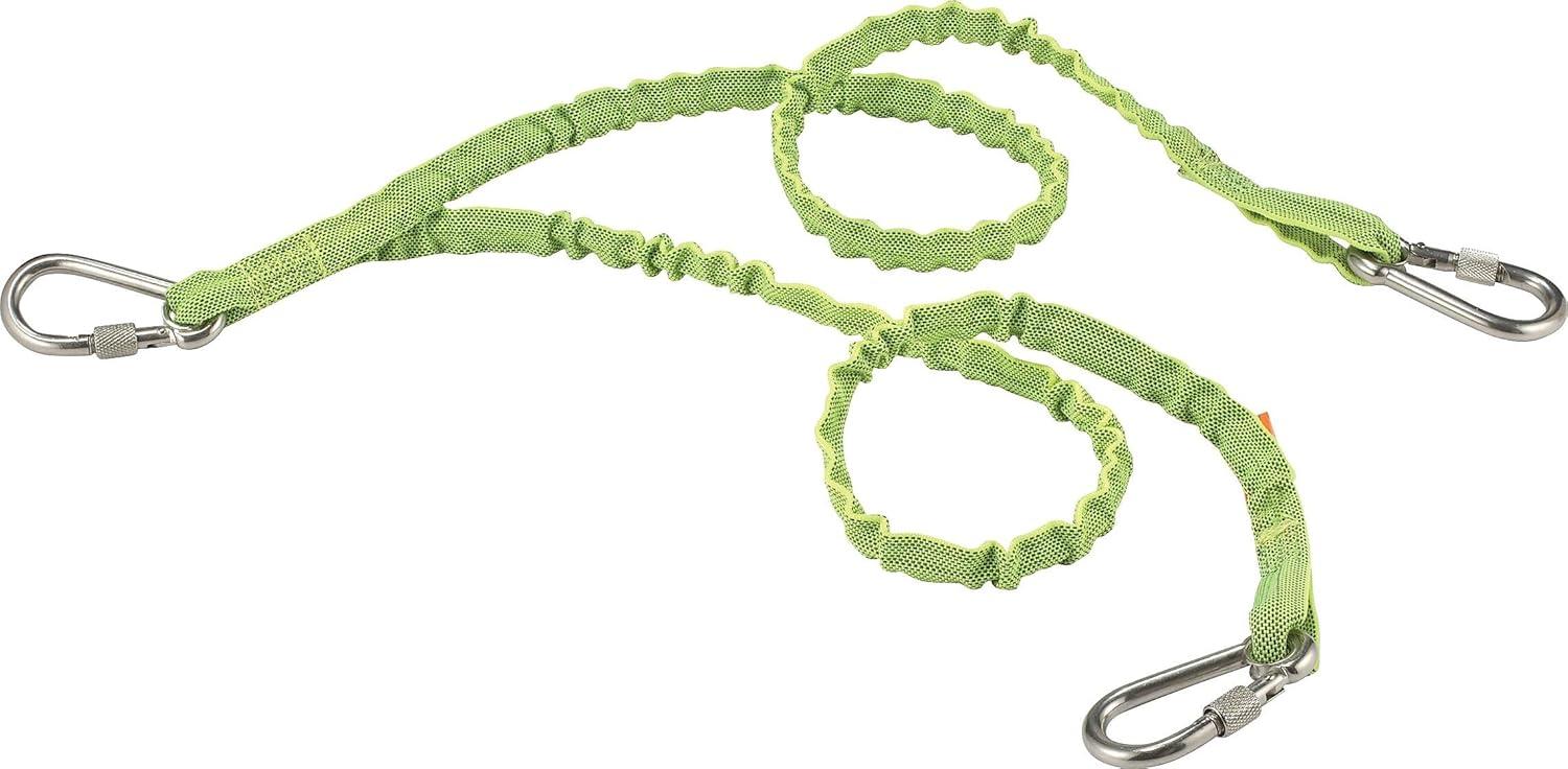 imageErgodyne Squids 3101 Tool Lanyard with Stainless Steel Manual Locking Carabiner and Adjustable Loop End Extended Length 15 PoundsExtended