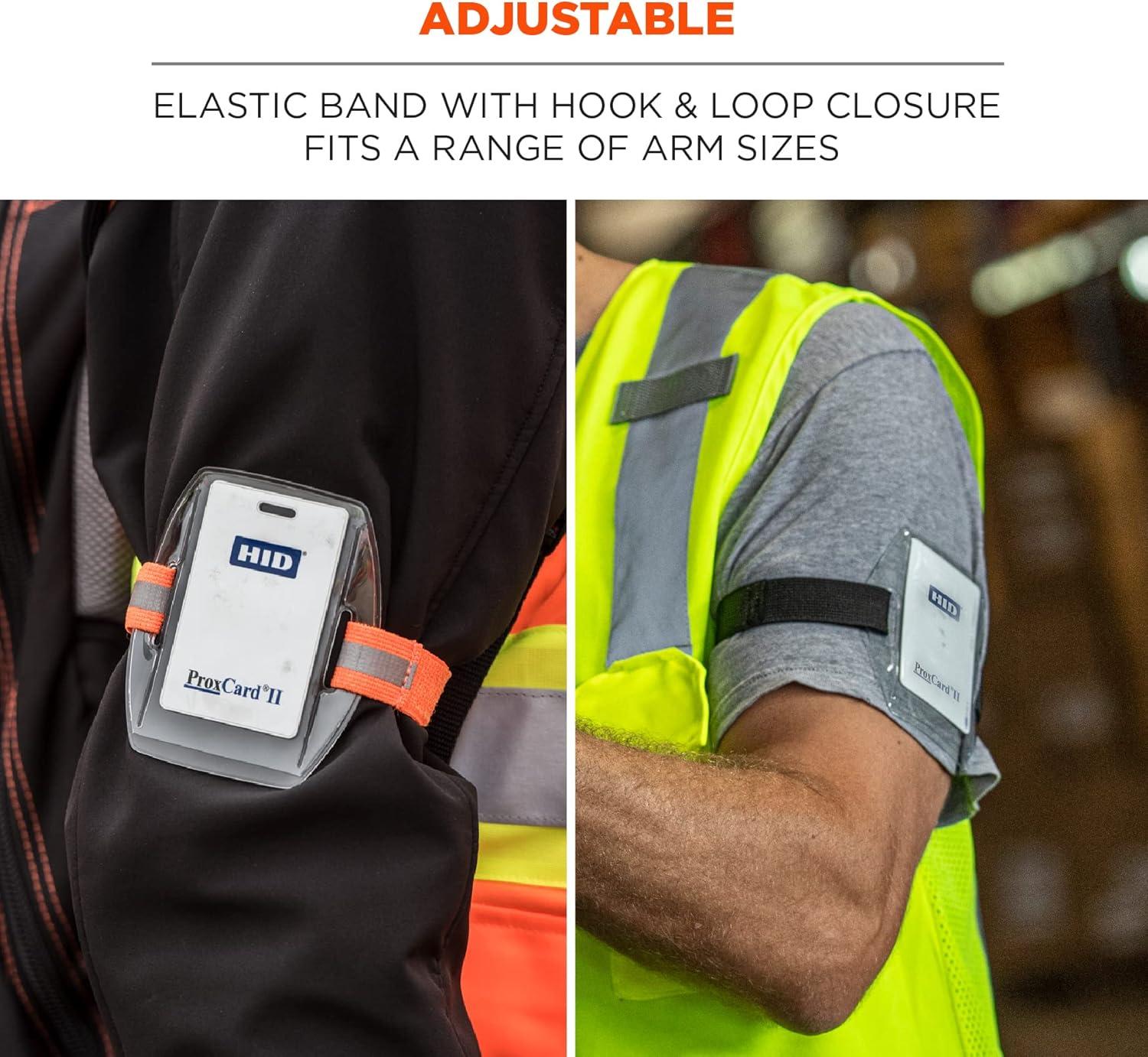 imageErgodyne Squids 3386 Vinyl Arm Band IDBadge Holder 3Pack Black