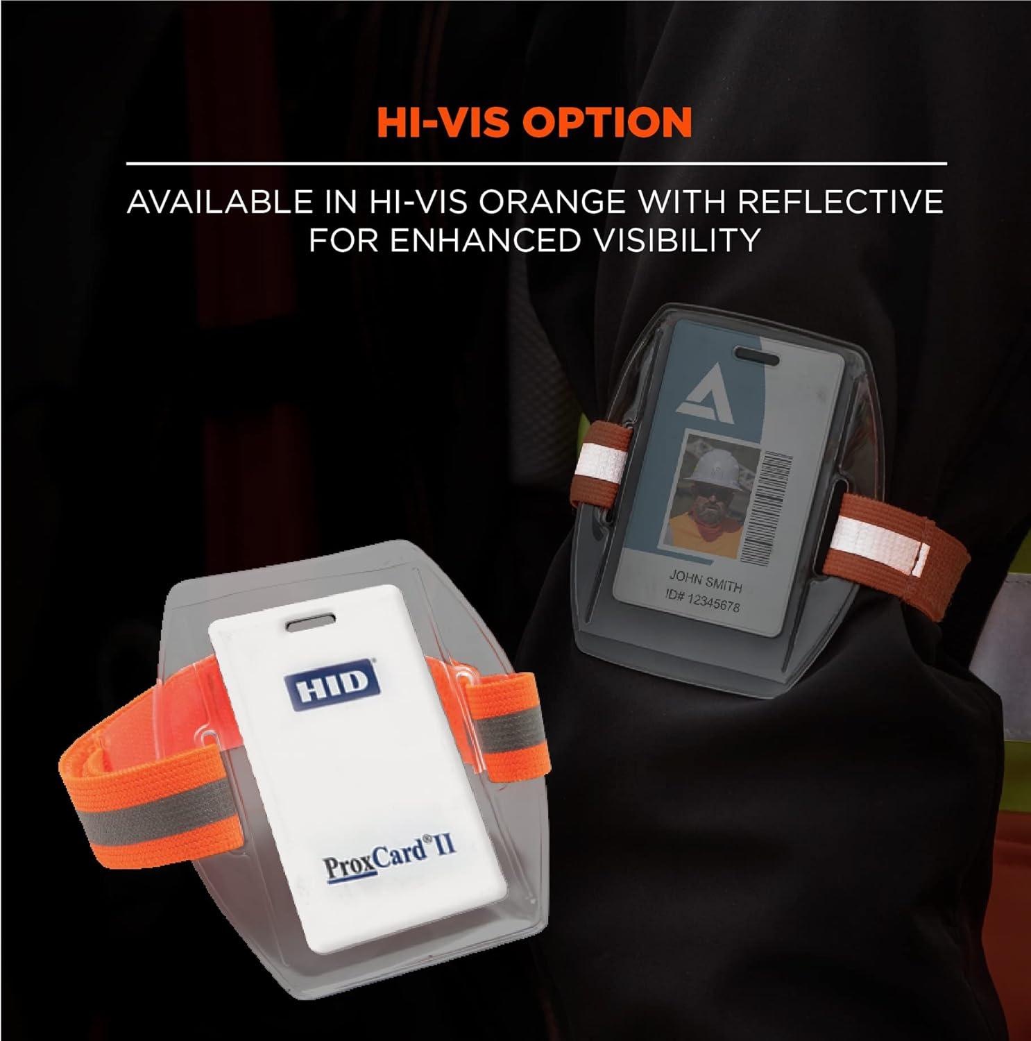 imageErgodyne Squids 3386 Vinyl Arm Band IDBadge Holder 3Pack Black