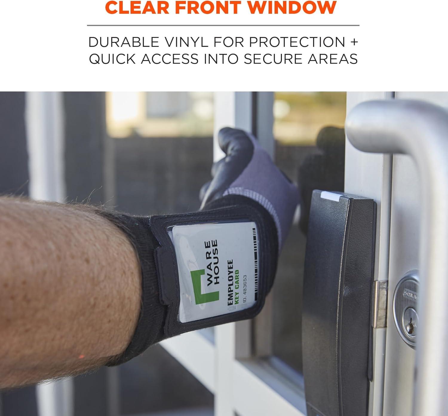 imageErgodyne Squids 3388 Wrist Id Badge Holder Small Storage PocketBlack