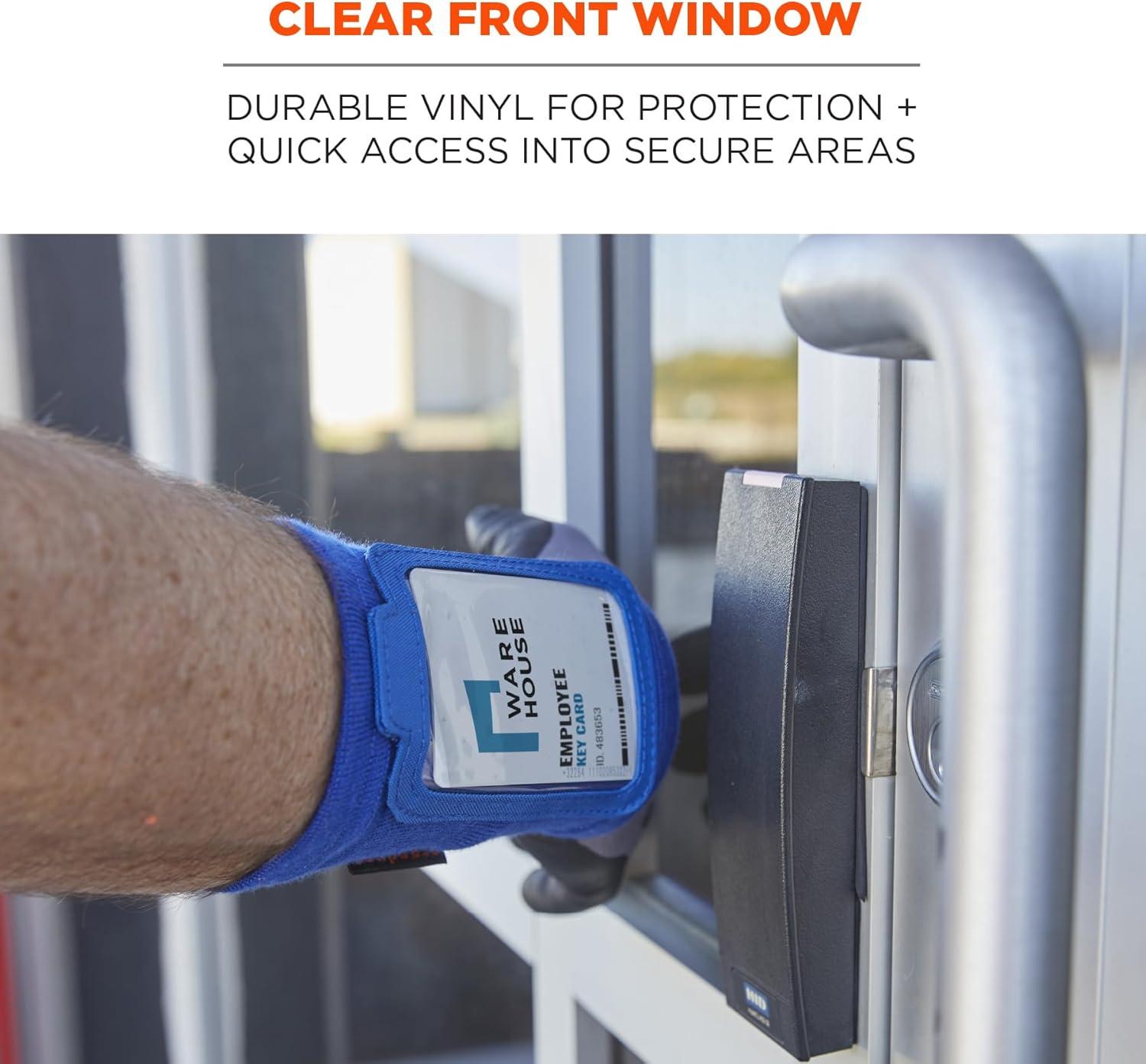 imageErgodyne Squids 3388 Wrist Id Badge Holder Small Storage PocketBlue