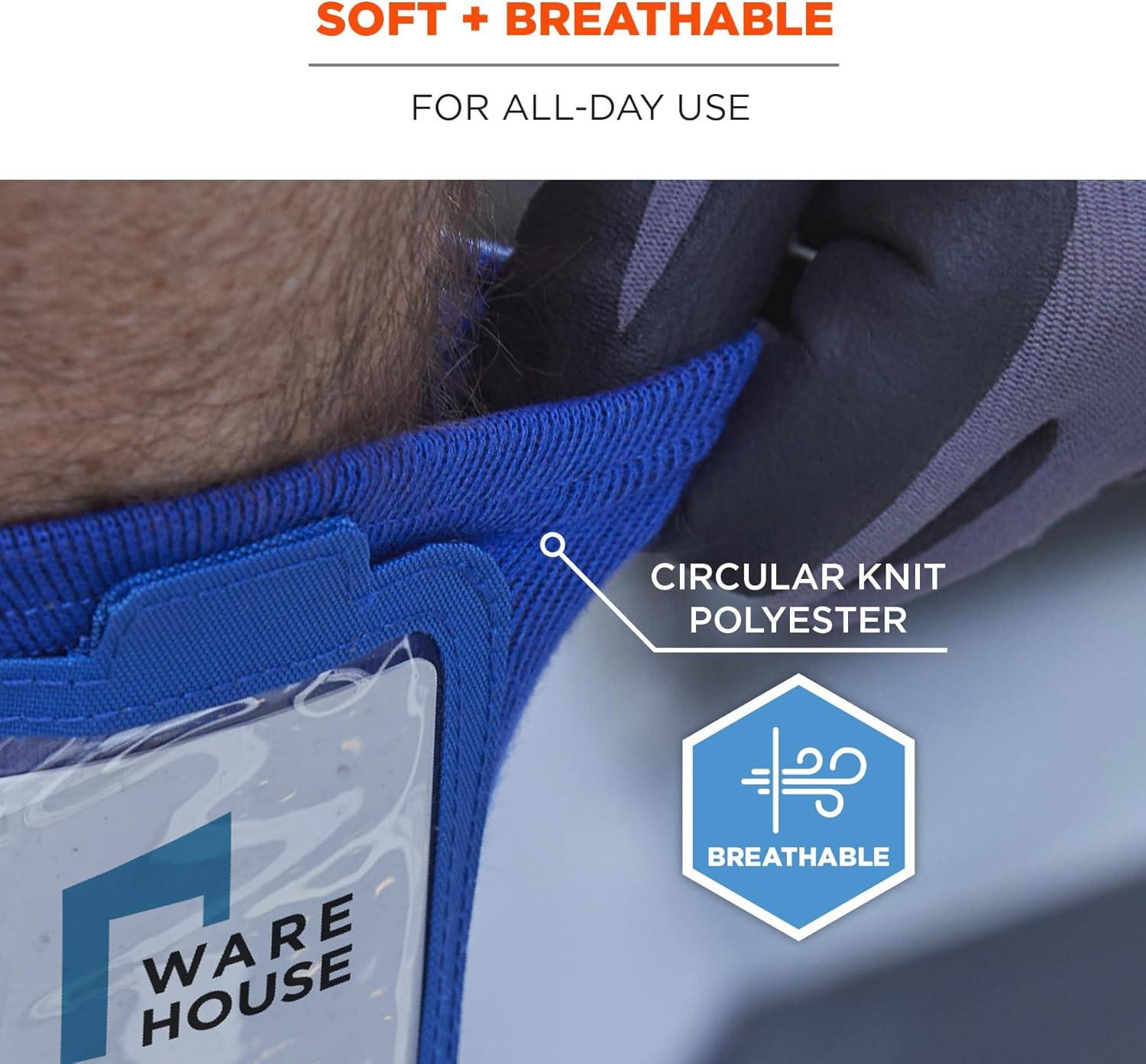 imageErgodyne Squids 3388 Wrist Id Badge Holder Small Storage PocketBlue