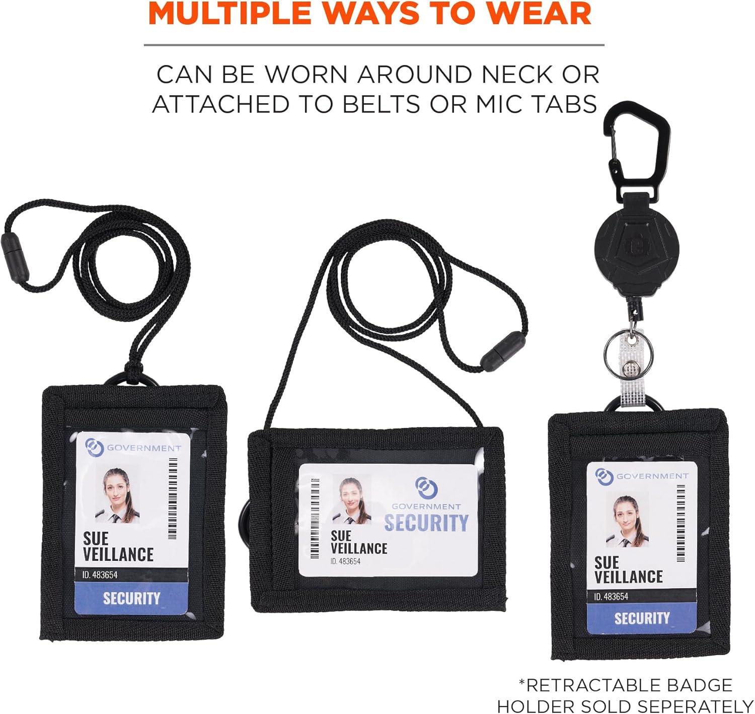 imageErgodyne Squids 3389 Wallet Id Badge Holder with Breakaway Neck Lanyard