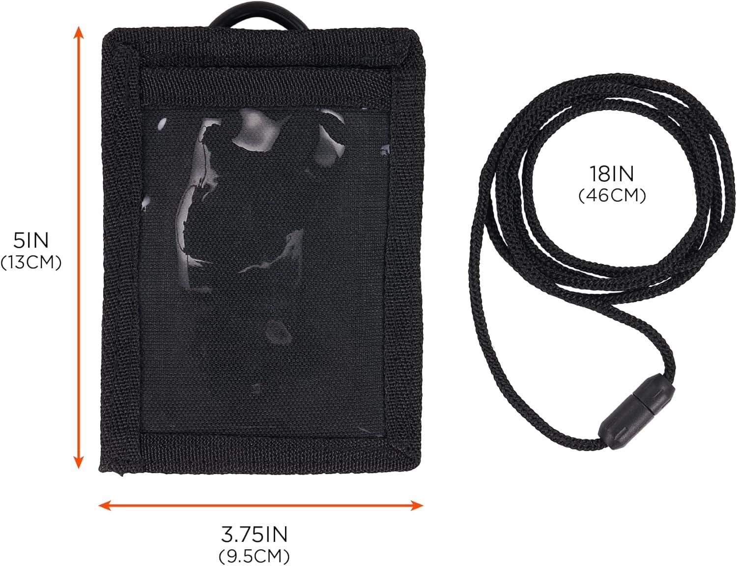 imageErgodyne Squids 3389 Wallet Id Badge Holder with Breakaway Neck Lanyard