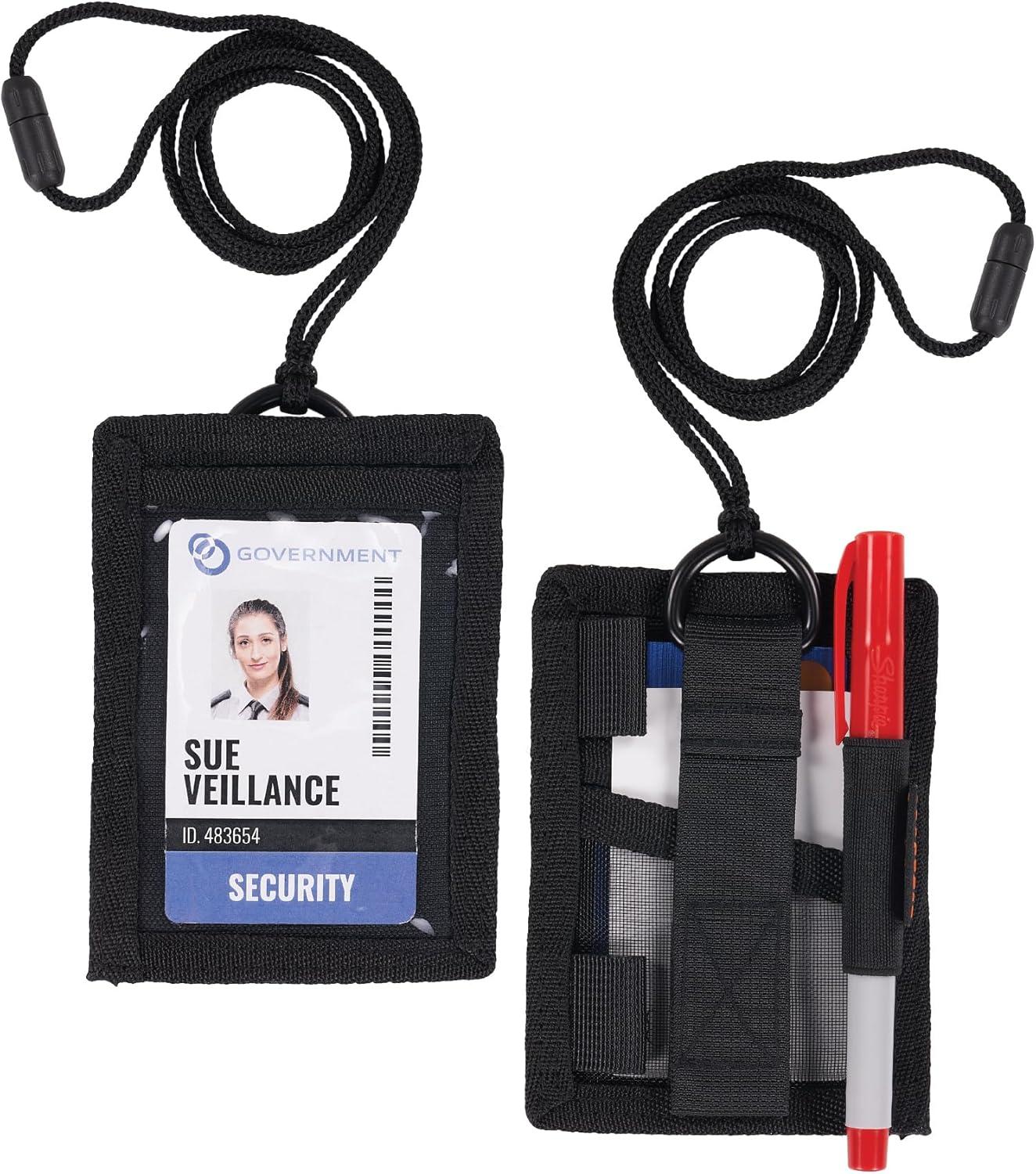 imageErgodyne Squids 3389 Wallet Id Badge Holder with Breakaway Neck Lanyard